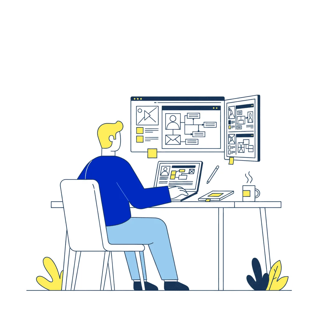 Illustration IA et wireframing : accélération de la conception UX