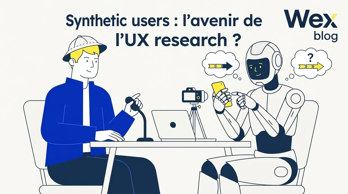 Illustration de l'article - un ergonome et un robot face à face autour d'une table de test utilisateur
